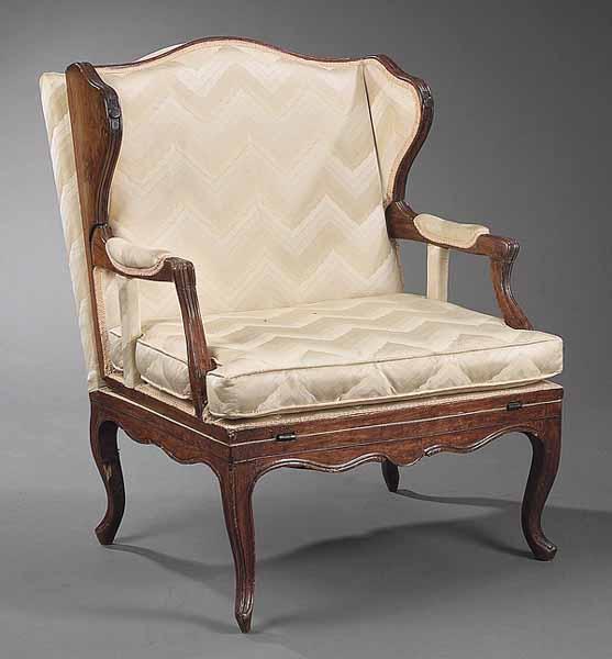 Appraisal: A Louis XV Fruitwood Metamorphic Chair late th c the