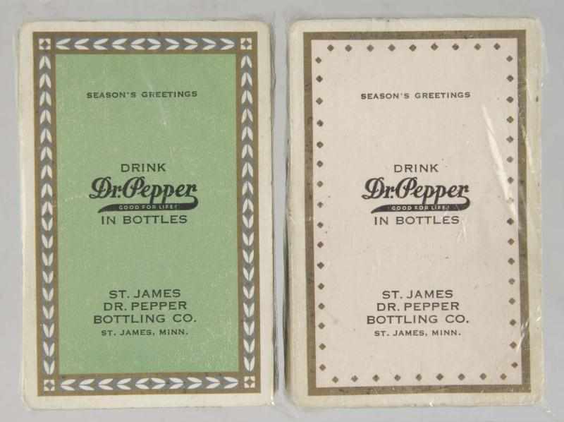 Appraisal: Lot of Dr Pepper Card Decks Description Both from St