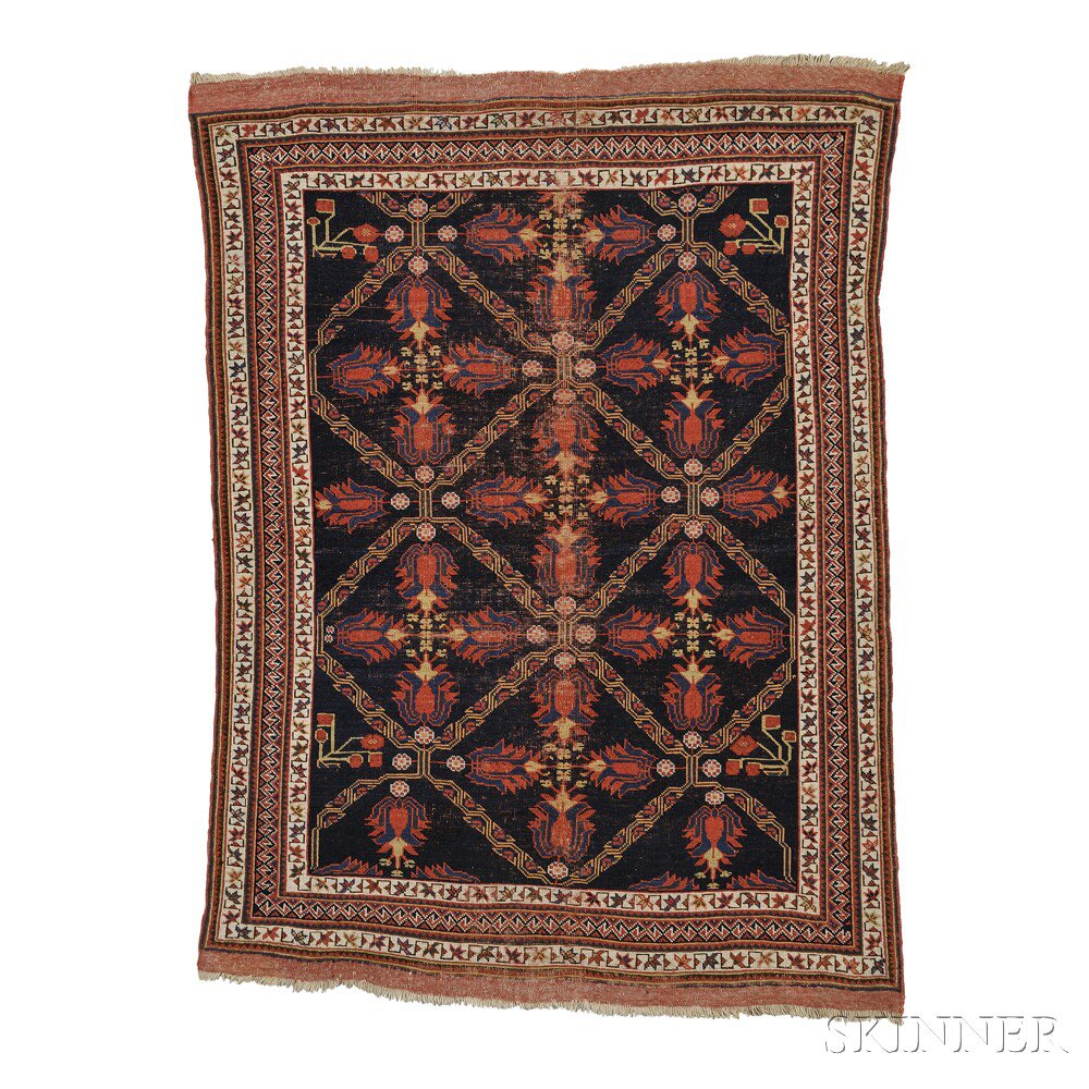 Appraisal: Afshar Rug South Persia early th century the navy field