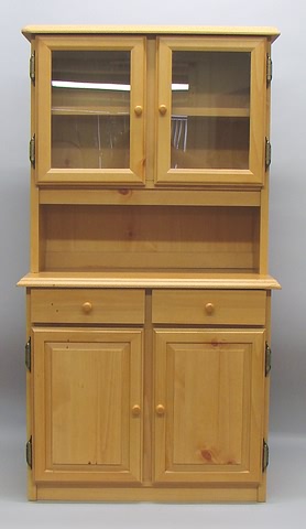 Appraisal: Cupboard Contemporary child's kitchen cupboard Pine pc construction Top has