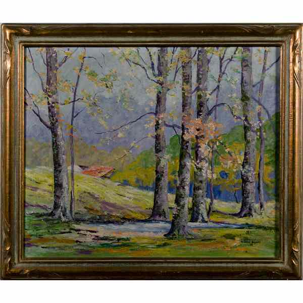 Appraisal: Gretchen Meyneke American th Century Impressionist Landscape Oil on Canvas