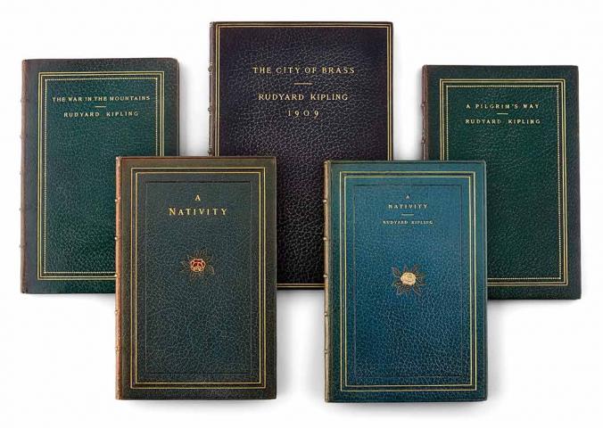 Appraisal: KIPLING RUDYARD A finely bound group of Kipling titles including