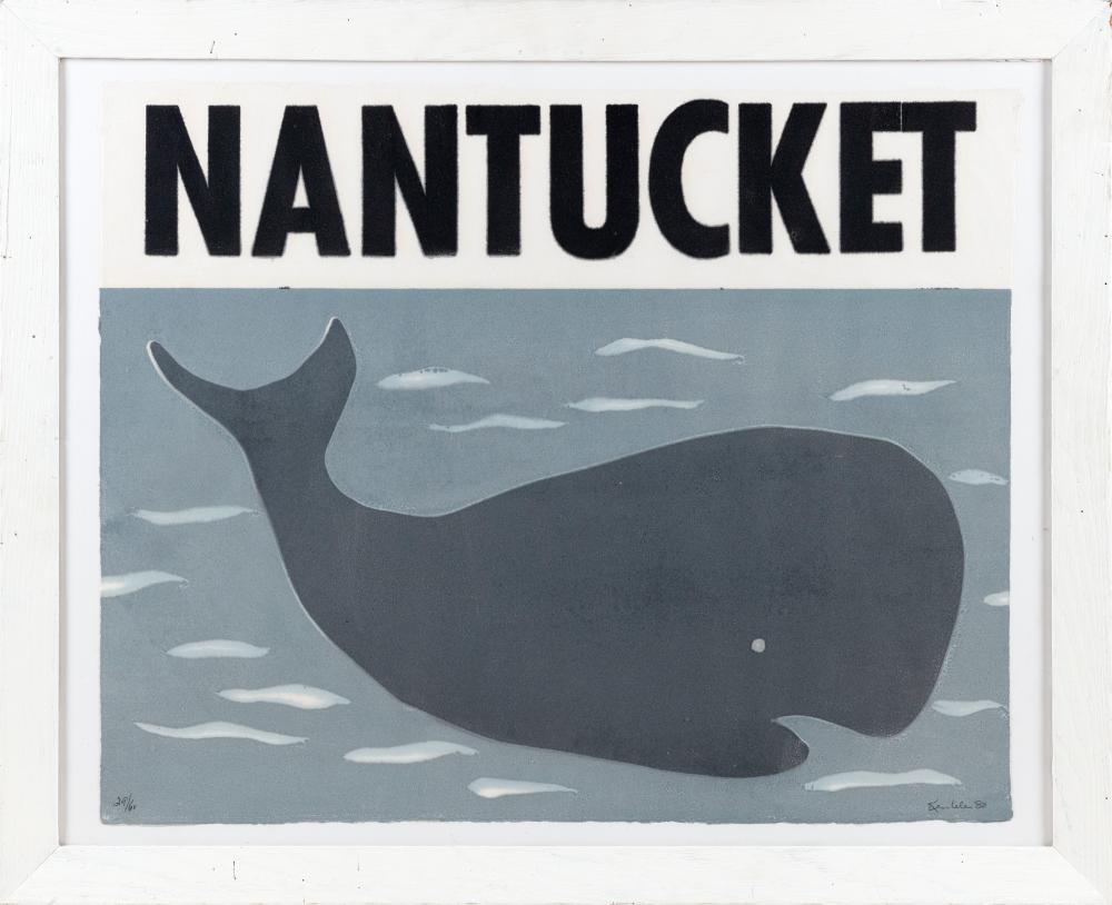 Appraisal: AFTER RICHARD KEMBLE MASSACHUSETTS FLORIDA - NANTUCKET SILKSCREEN ON WOVE