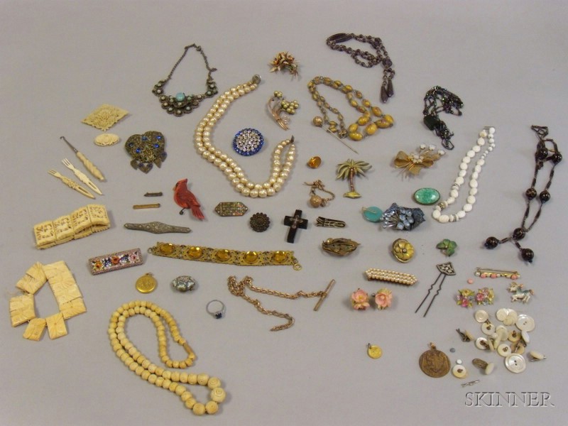 Appraisal: Group of Assorted Victorian Art Deco and Later Costume Jewelry