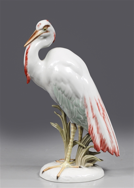 Appraisal: Vintage Rosenthal porcelain crane by M H Fritz c overall