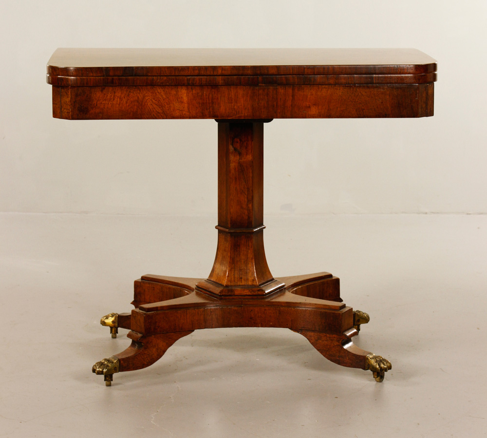 Appraisal: - Early th C Federal Card Table Early th century