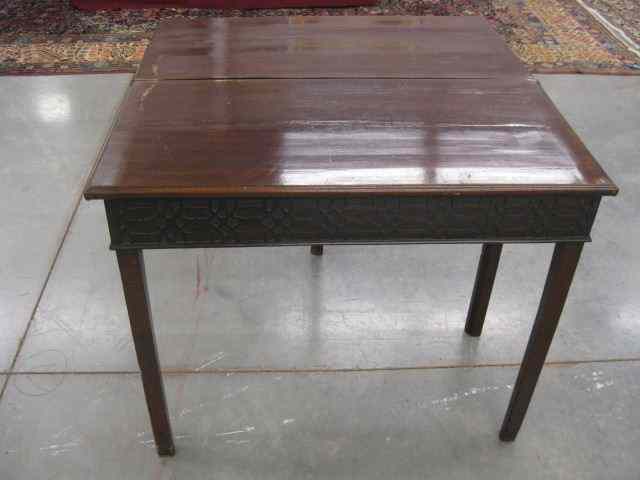 Appraisal: Period Game Table Chippendale Style some loss