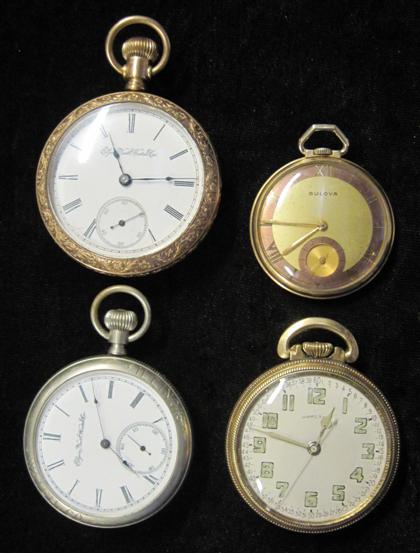 Appraisal: Four American pocket watches th century