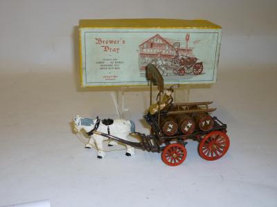 Appraisal: A Miniature Models No Brewer's Dray complete with ladder six