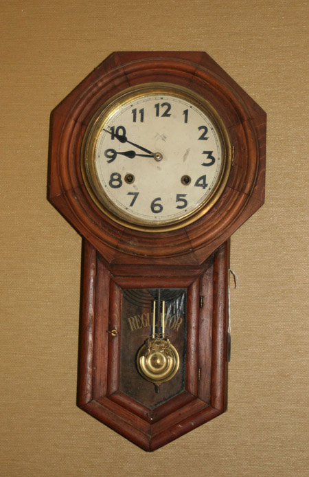 Appraisal: Victorian Pine Wall Regulator Circa Height in cm