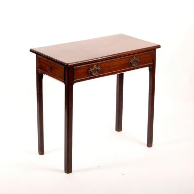 Appraisal: A George III mahogany table drawer to each end dummy