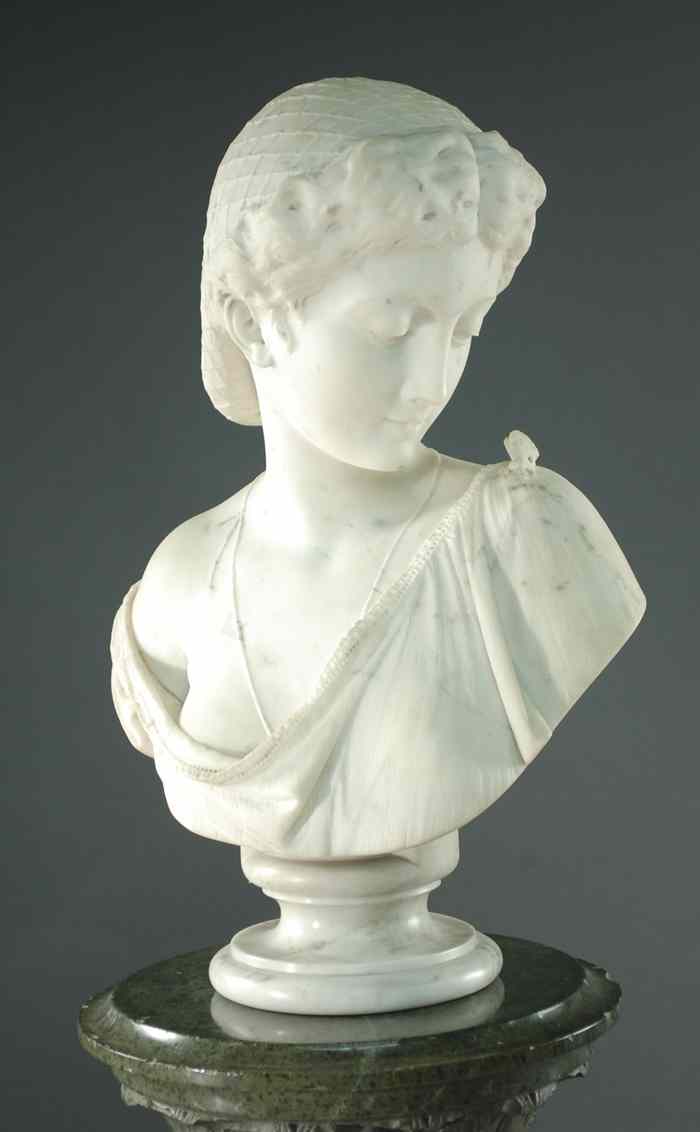 Appraisal: AFTER CARLO PESSINA ITALIAN - a white marble bust of