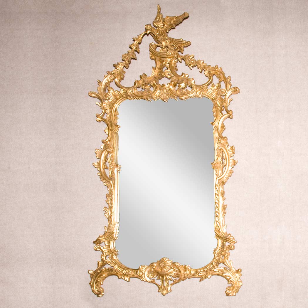 Appraisal: George II Style Gilt-Wood Mirror Height inches width inches