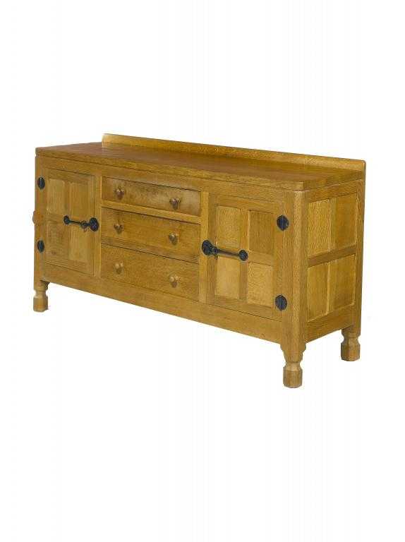 Appraisal: A MOUSEMAN OAK SIDEBOARD BY ROBERT THOMPSON OF KILBURN with