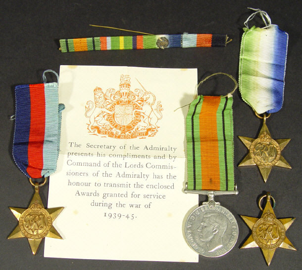 Appraisal: World War II military medal group comprising - Defence Medal