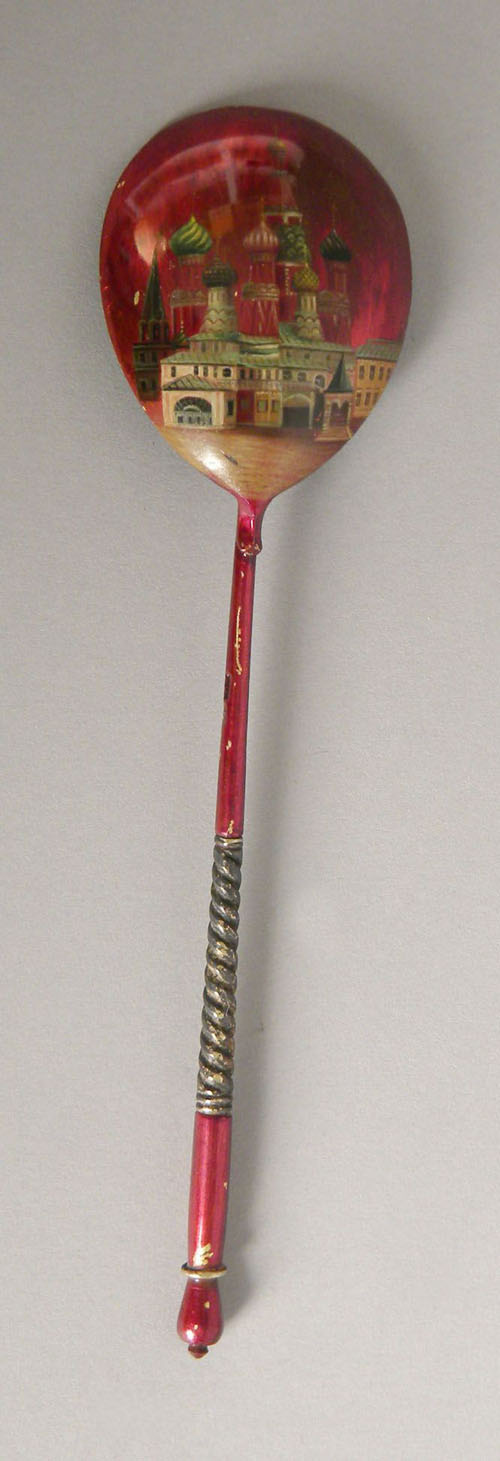 Appraisal: Russian painted spoon ca l