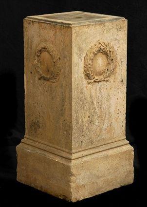 Appraisal: TERRACOTTA PEDESTAL ATTRIBUTED TO JOHN MARRIOT BLASHFIELD STAMFORD in Christie's