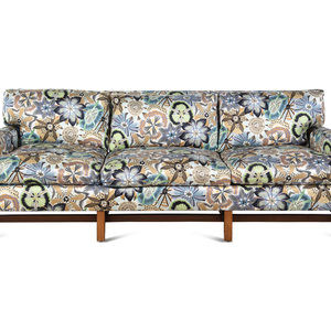 Appraisal: A Custom Three-Seat Sofa with Missoni Passiflora Upholstery Height x