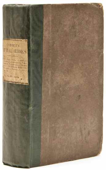 Appraisal: Cobbett William Rural Rides first edition pp publisher's catalogue at