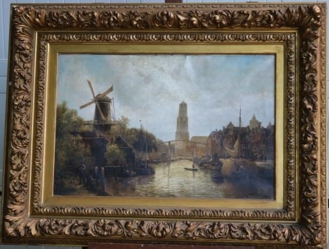 Appraisal: DUMMERS HUIZEN TH CENTURY DUTCH OR GERMAN OILON CANVAS DEPICTING