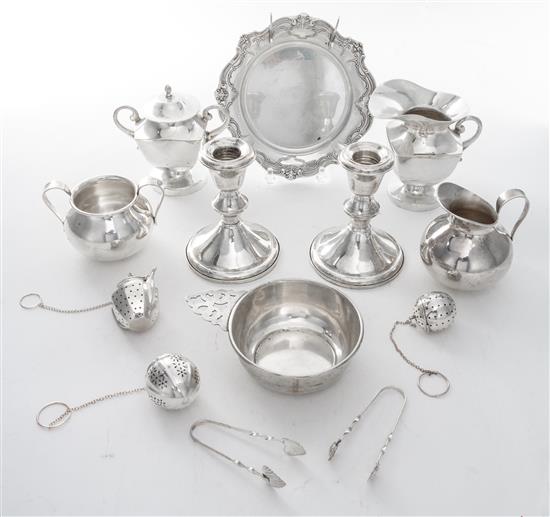 Appraisal: Sale Lot A Collection of American Silver Articles Various Makers