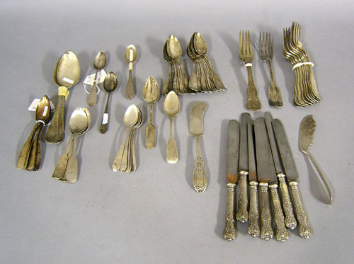 Appraisal: Philadelphia coin silver flatware to include examples by Hart Shoemaker