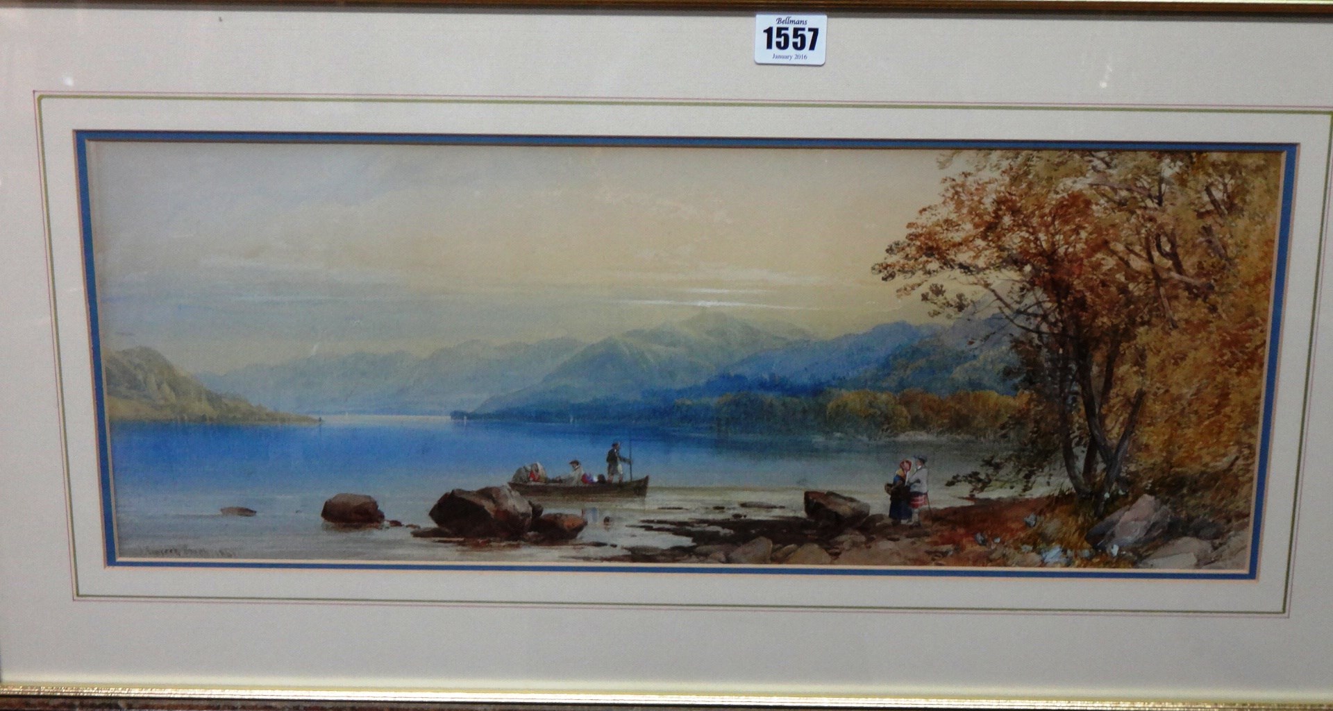 Appraisal: James Burrell Smith - Loch Katrine watercolour signed and dated