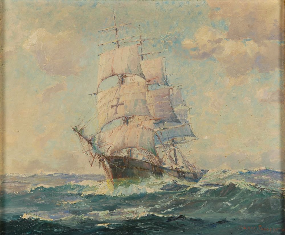 Appraisal: LARS THORSENAmerican - The Famous Ship Dreadnought depicting the clipper