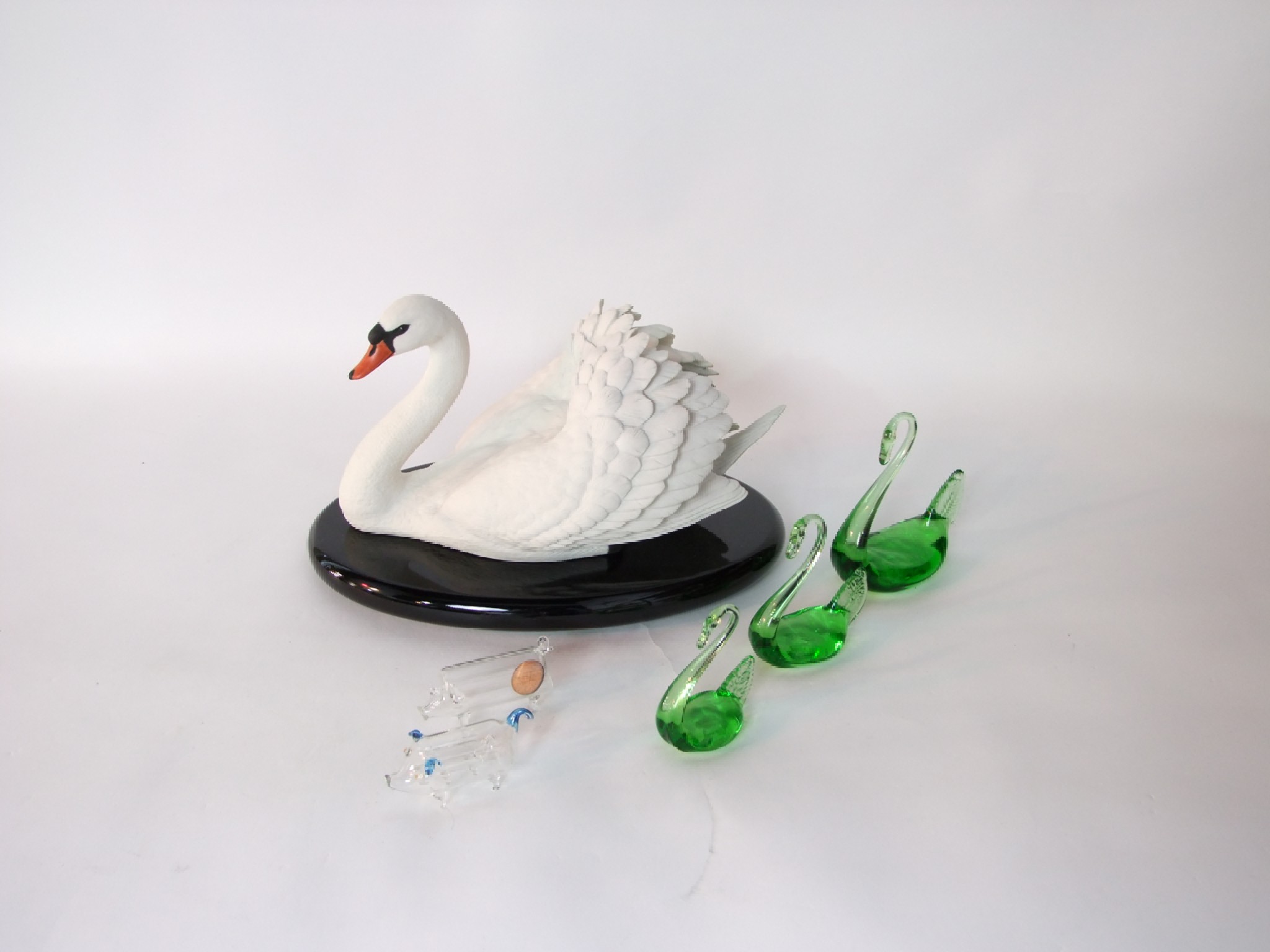 Appraisal: A Franklin Mint matt glazed model of The Royal Swan