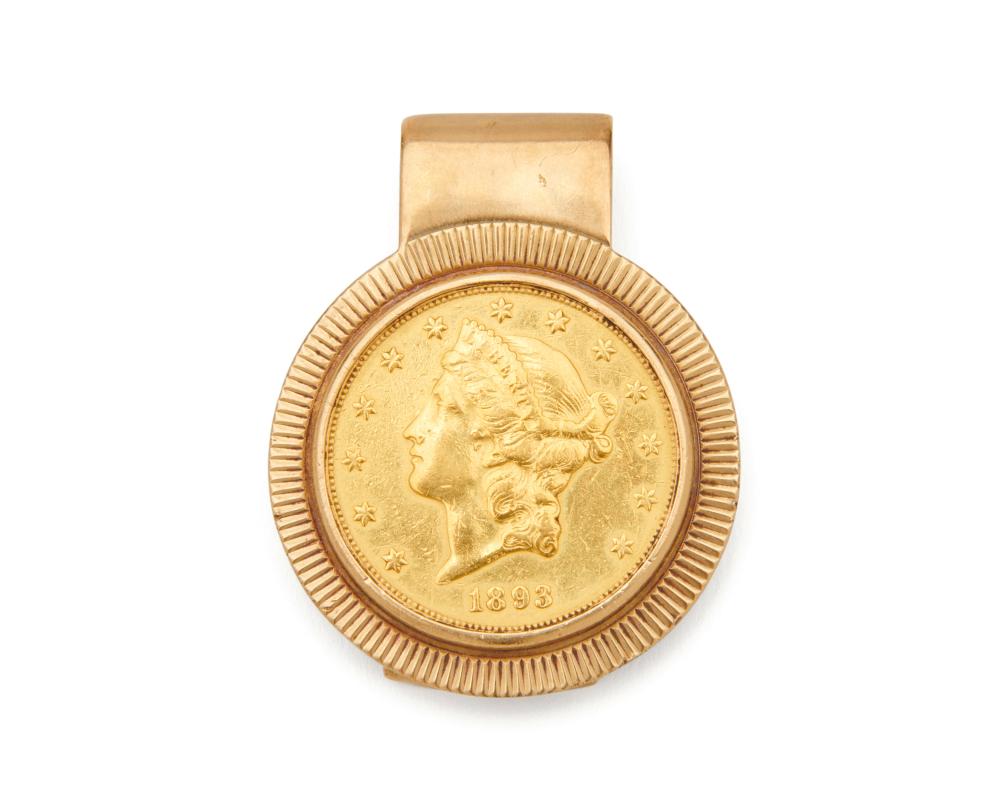 Appraisal: Gold Coin Money Clip Gold Coin Money Clip the k