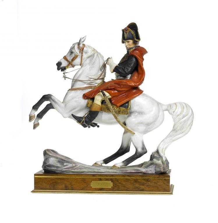 Appraisal: A ROYAL WORCESTER EQUESTRIAN MODEL OF NAPOLEON BONAPARTE from the