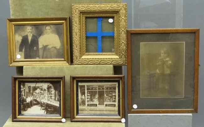 Appraisal: Lot Victorian frames have photos