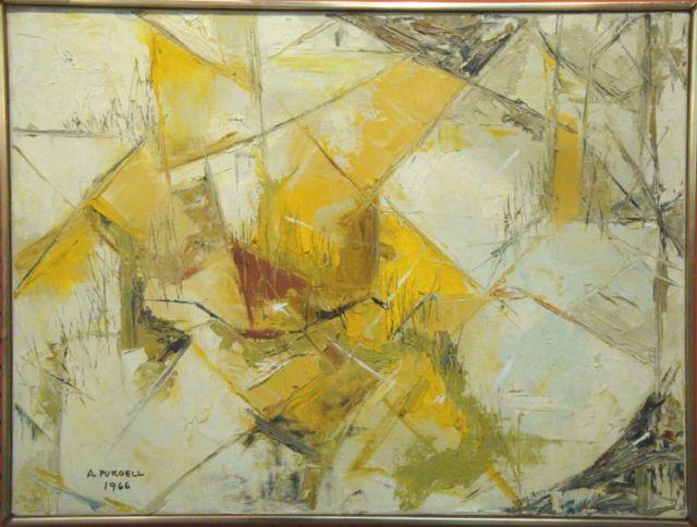 Appraisal: PURCELL Ann O C Abstract signed and dated lower left