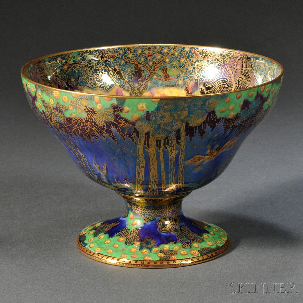 Appraisal: Wedgwood Fairyland Lustre Melba Center Bowl England c pattern Z