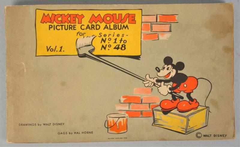 Appraisal: Walt Disney Mickey Mouse Picture Card Album Circa s Book