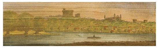 Appraisal: FORE-EDGE English Views Three volumes with fore-edge paintings one a