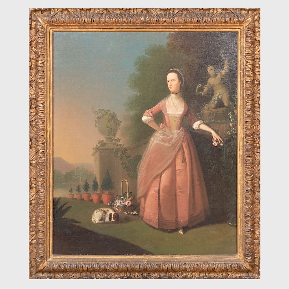 Appraisal: Attributed to Philip Wickstead - Portrait of Mrs Barratt of