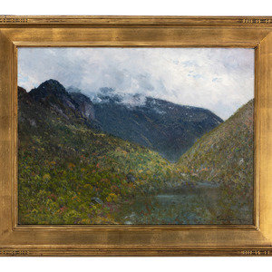 Appraisal: John Enneking American - Mountain Landscape oil on canvas signed