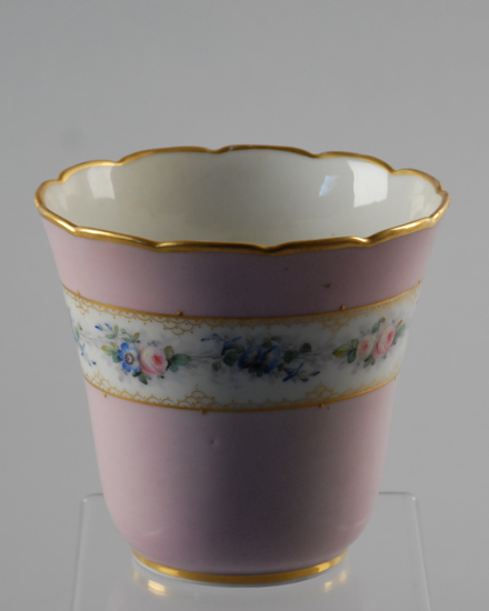 Appraisal: A Russian Porcelain Cachepot pink with floral band marked to