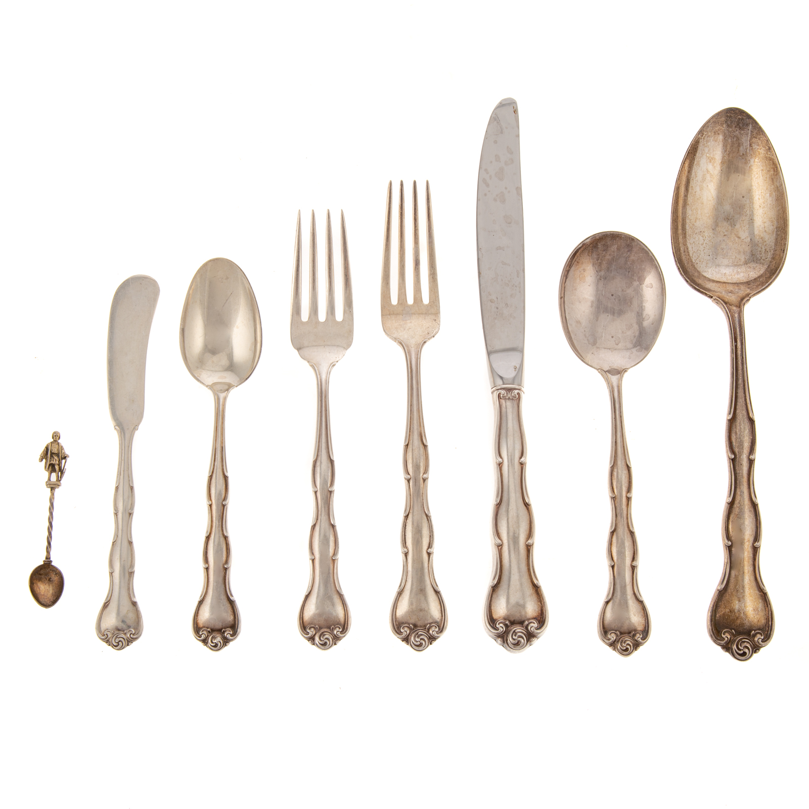 Appraisal: GORHAM STERLING RONDO FLATWARE SERVICE Including twelve dinner knives twelve