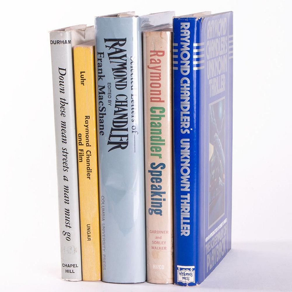 Appraisal: Five works Raymond Chandler Description Five works Raymond Chandler Title