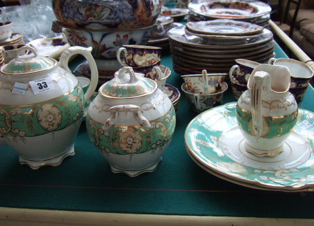 Appraisal: Six Royal Crown Derby teacups and saucers decorated with flowers