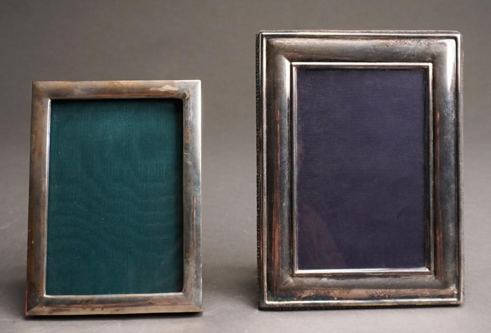 Appraisal: Sterling Silver Photograph Frame and Silver Plate Photograph Frame