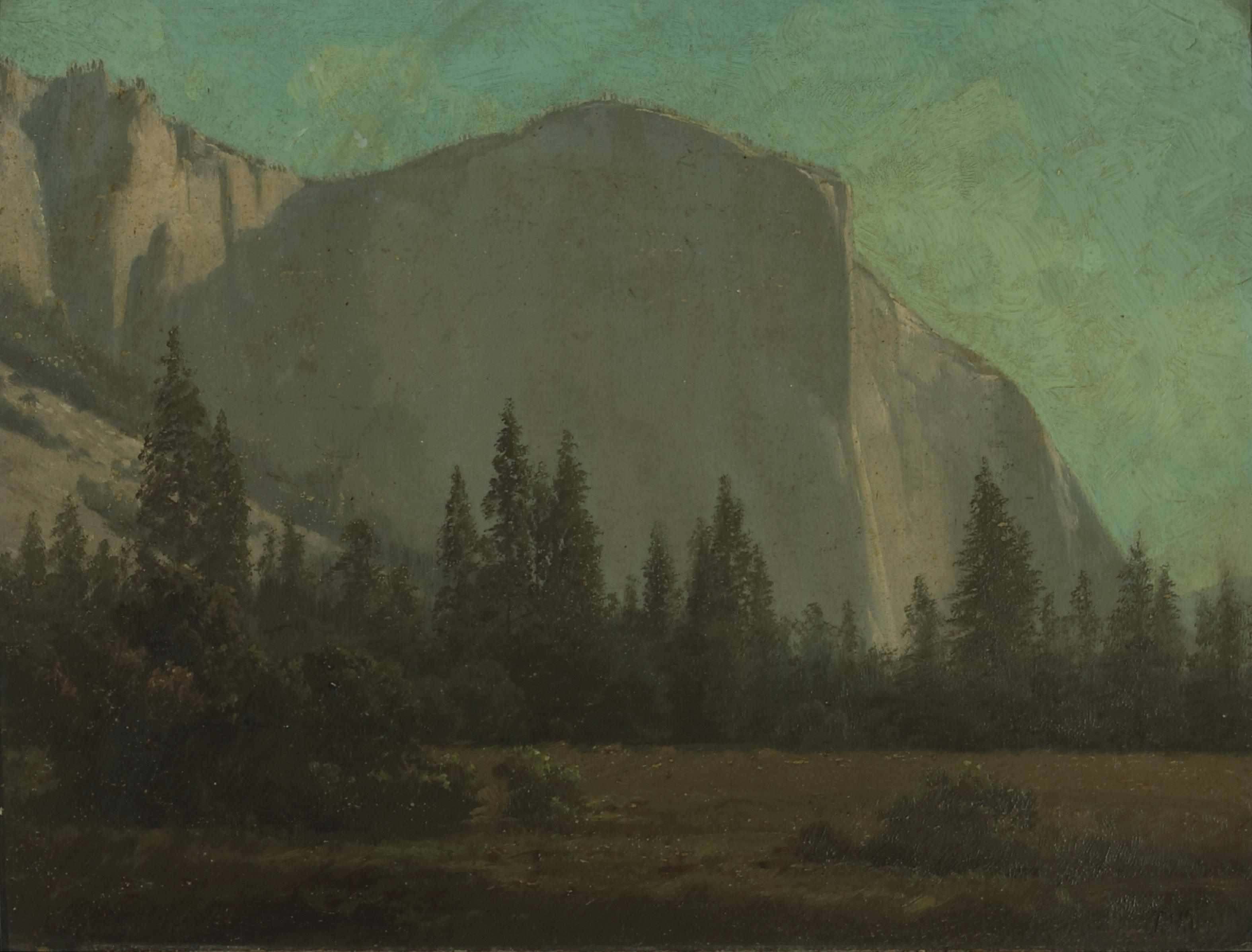 Appraisal: California School El Capitan by moonlight bears signature 'T Hill