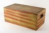 Appraisal: STORAGE BOX - th C paint decorated pine storage box