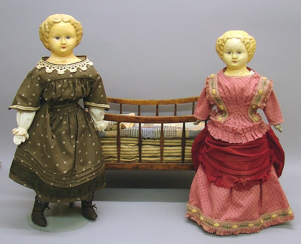 Appraisal: Lot Pair of M S Superior papier mache dolls with