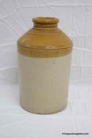 Appraisal: Vintage Hand Turned Crock Pottery Gal JugFrom an estate is