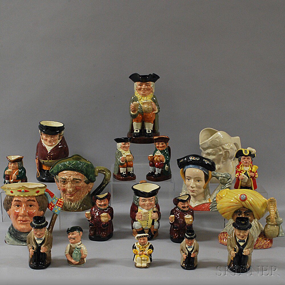 Appraisal: Nineteen Doulton Toby and Face Jugs including an Anne of