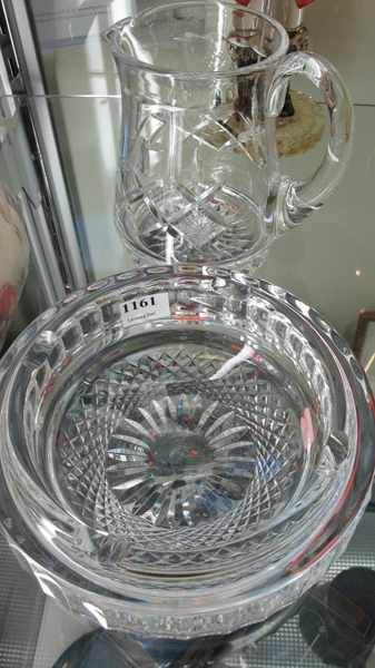 Appraisal: WATERFORD CRYSTAL BOWL AND JUG