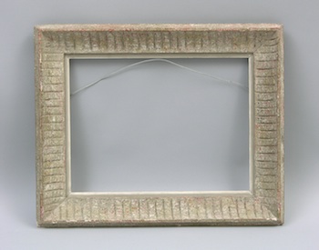 Appraisal: An Arts Crafts Style Hand Carved Frame A wide picture